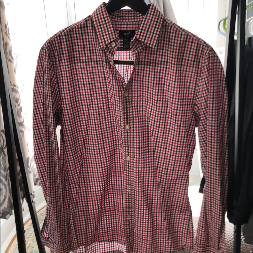 Red check shirt